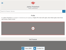 Tablet Screenshot of jadhavpowertech.com